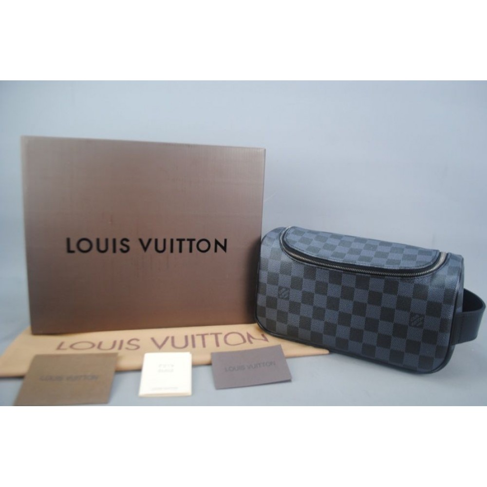 Shop Louis Vuitton DAMIER GRAPHITE Louis Vuitton TOILETRY POUCH by